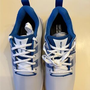 Sqairz Velo LT-X White and Blue Men’s Golf Shoes
